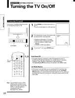 Preview for 22 page of Toshiba TP61E90 Owner'S Manual