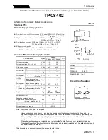 Preview for 1 page of Toshiba TPC8402 Handbook