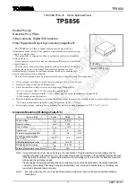 Toshiba TPS856 Owner'S Manual preview