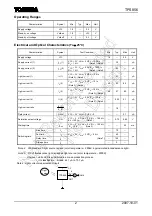 Предварительный просмотр 2 страницы Toshiba TPS856 Owner'S Manual