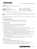 Preview for 1 page of Toshiba TR200 Quick Start Manual