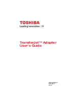 Toshiba TransferJet User Manual preview