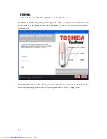 Предварительный просмотр 19 страницы Toshiba TRANSMEMORY U2M-004GT Software Installation Manual