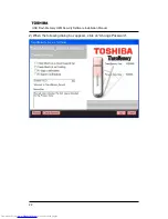 Предварительный просмотр 22 страницы Toshiba TRANSMEMORY U2M-004GT Software Installation Manual