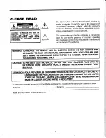 Preview for 2 page of Toshiba TRX-100 Installating And Operation Manual