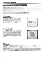 Preview for 26 page of Toshiba TRX-15 Owner'S Manual