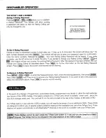 Preview for 30 page of Toshiba TRX-15 Owner'S Manual