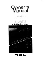 Toshiba TRX-2000 Owner'S Manual предпросмотр