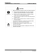 Preview for 8 page of Toshiba TS3000 Series Instruction Manual