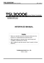 Toshiba TSL3000E Interface Manual preview