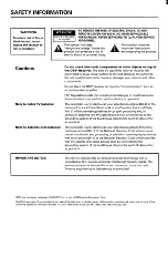 Preview for 2 page of Toshiba TSR-101 Operation Manual