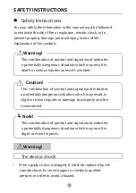 Предварительный просмотр 4 страницы Toshiba TW-BL115A2 Series Owner'S Manual