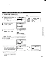 Предварительный просмотр 59 страницы Toshiba TW56F80 Owner'S Manual