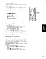 Preview for 21 page of Toshiba TW56X81 Owner'S Manual