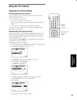 Preview for 23 page of Toshiba TW56X81 Owner'S Manual