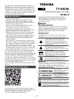 Preview for 6 page of Toshiba TY-ASC66 Operation Manual