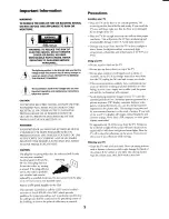 Preview for 2 page of Toshiba TZ50V51 Owner'S Manual