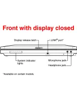 Preview for 9 page of Toshiba U205-S5002 Specifications