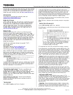 Preview for 2 page of Toshiba U305-S2806 Specifications