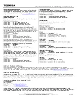 Preview for 2 page of Toshiba U305-S5117 Specifications