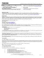 Preview for 2 page of Toshiba U405-S2826 Specifications