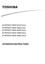 Preview for 1 page of Toshiba UA20 Series Operating Instructions Manual