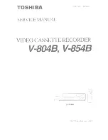 Preview for 1 page of Toshiba V-804B Service Manual