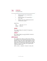 Preview for 74 page of Toshiba V.9256K User Manual