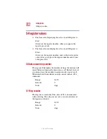 Preview for 82 page of Toshiba V.9256K User Manual