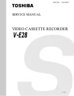 Preview for 1 page of Toshiba VE28 Service Manual