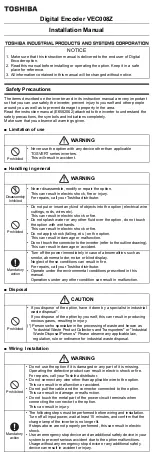 Preview for 1 page of Toshiba VEC008Z User Manual