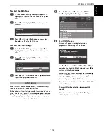 Предварительный просмотр 19 страницы Toshiba VL74* Digital Series Owner'S Manual