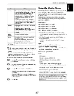 Предварительный просмотр 47 страницы Toshiba VL74* Digital Series Owner'S Manual