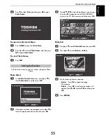 Предварительный просмотр 55 страницы Toshiba VL74* Digital Series Owner'S Manual