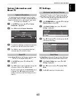 Предварительный просмотр 65 страницы Toshiba VL74* Digital Series Owner'S Manual