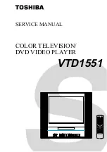 Preview for 1 page of Toshiba VTD1551 Service Manual