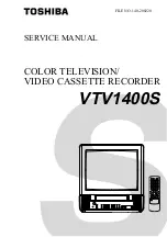 Toshiba VTV1400S Service Manual preview