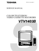 Toshiba VTV1403B Service Manual preview