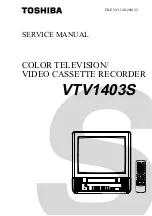 Preview for 1 page of Toshiba VTV1403S Service Manual