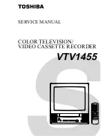 Preview for 1 page of Toshiba VTV1455 Service Manual