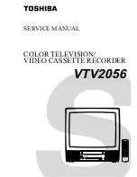 Preview for 1 page of Toshiba VTV2056 Service Manual