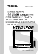 Предварительный просмотр 1 страницы Toshiba VTW21FQR Service Manual