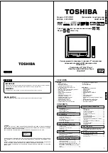 Предварительный просмотр 2 страницы Toshiba VTW21FQR Service Manual