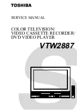 Toshiba VTW2887 Service Manual предпросмотр