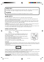 Preview for 2 page of Toshiba VTW2887 User Manual