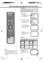 Preview for 29 page of Toshiba VTW2887 User Manual