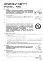 Предварительный просмотр 6 страницы Toshiba W-403C Owner'S Manual