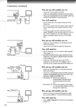 Предварительный просмотр 12 страницы Toshiba W-403C Owner'S Manual