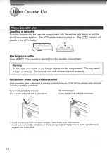 Предварительный просмотр 18 страницы Toshiba W-403C Owner'S Manual