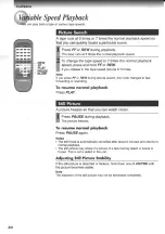 Предварительный просмотр 20 страницы Toshiba W-403C Owner'S Manual